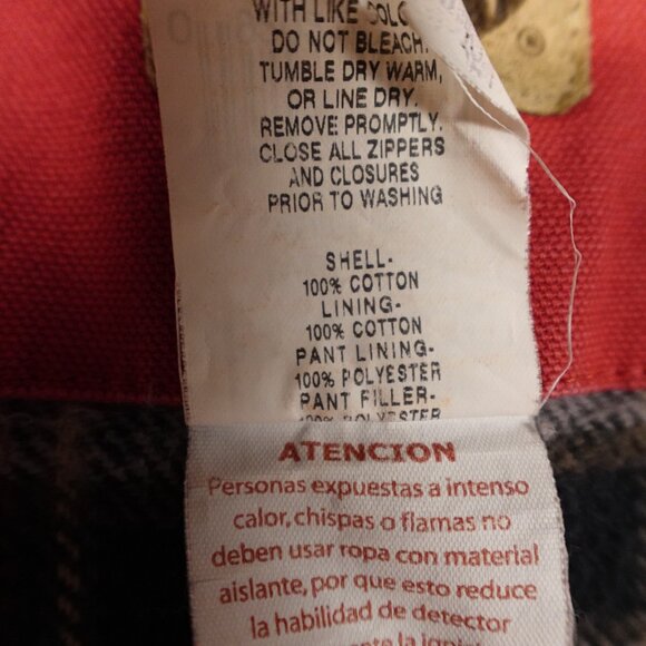 Berne Insulated Bib Overalls Women’s 2X Red Winter Workwear - Picture 4 of 16